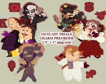 FÖRBESTÄLL* Outlast Trials 3,5" Ping-berlock/nyckelring