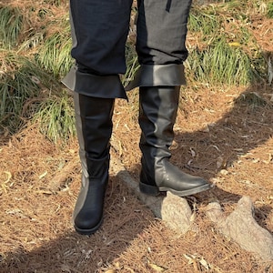 Mittelalterliche Lederstiefel - Retro Schnürstiefel Für Cosplay