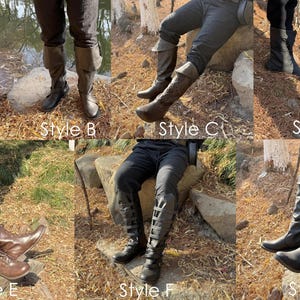 Renaissance Viking Boots, Mens Boots Pirate Shoes, Medieval Boots Cosplay, Ren Faire Medieval Women's Boots, Retro Viking Boots image 3
