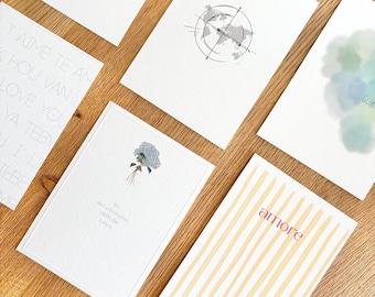 Personalized wedding gift | 26–52 postcards for the bride and groom | A greeting every week | Partially & fully personalized | Gift idea