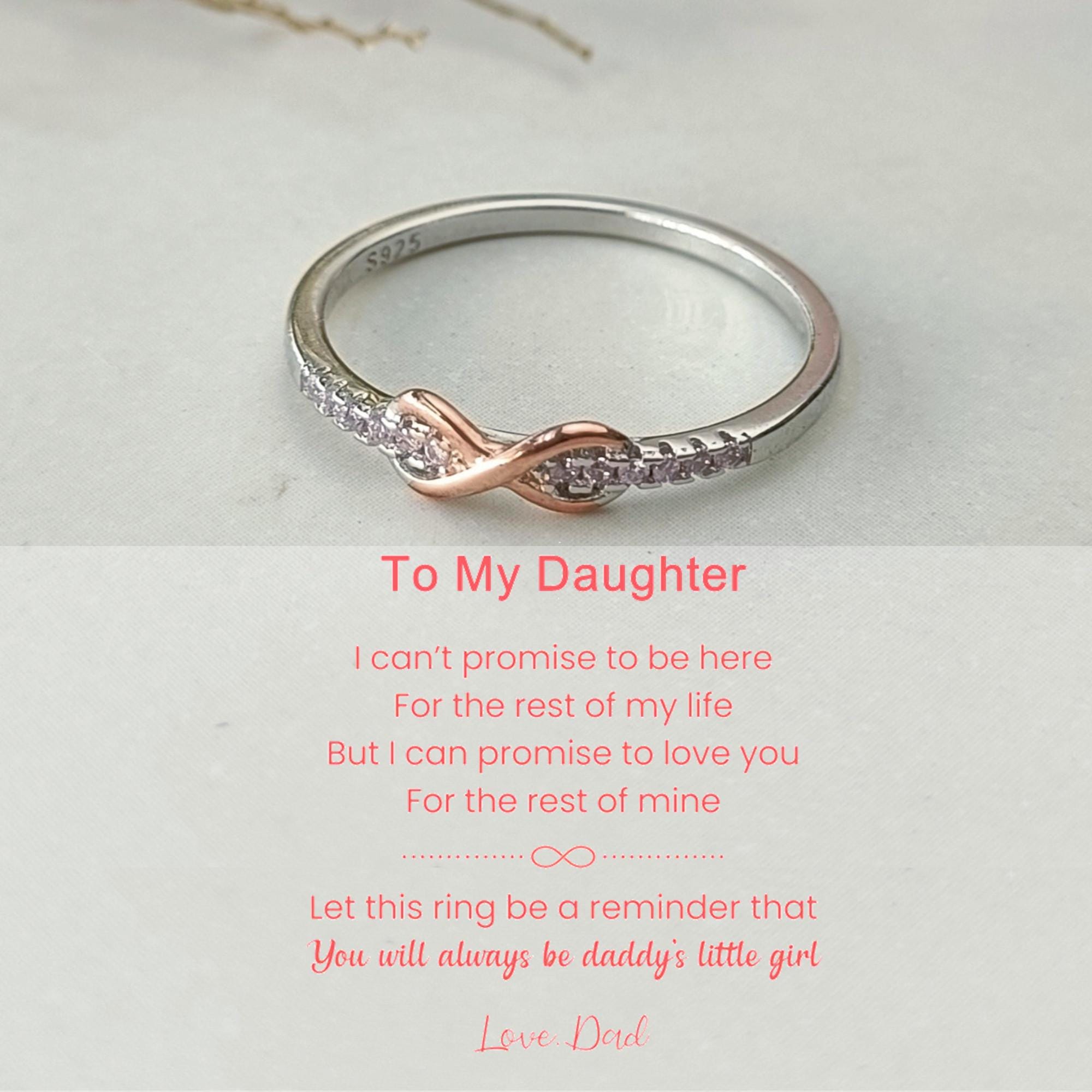 Band Rings Promise Ring From Dad To Daughter Wedding Rings Promise