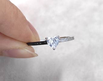 Plata 925 Amarte Anillos De Compromiso Anillo De Promesa Propia