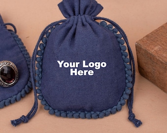 100 Small Drawstring Bags For Jewelry, Custom Pouches With Logo And Promotional Drawstring Bags, Cosmetic bags And Custom Branding Options