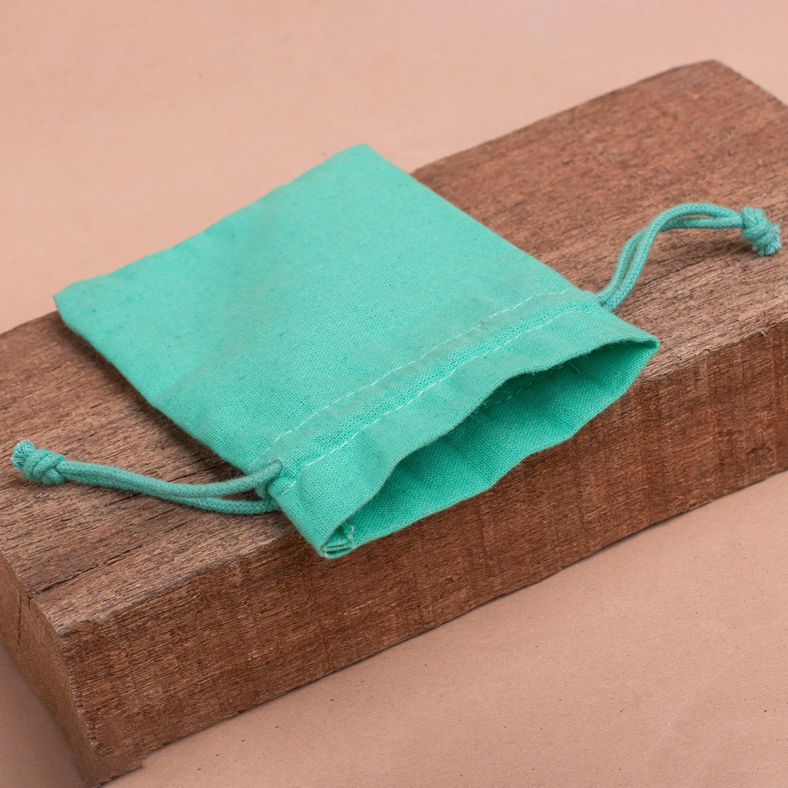 100 Turquoise Custom Cotton Drawstring Pouches, Jewelry Packaging ...