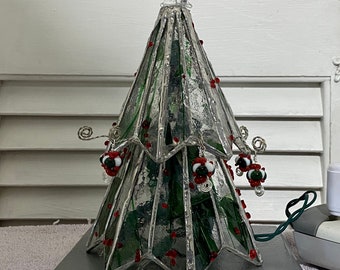 Two Tier Lighted Christmas Tree. Made to order only right now.