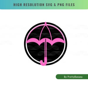 Pink Umbrella Academy Digital Cut File - SVG & PNG | Klaus | Party Decor, T-shirt, Sticker,  | Instant Download | Commercial