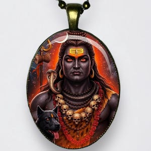 Collana Bhairava Kāla Bhairava Dandapāni Svaśva Mañjuśrī Heruka Vajrabhairava Meditazione Lotus Yoga Amuleto Para Brahman Realtà Suprema Om