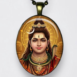 Collana Shiva Mahadeva Hara Ciondolo Yoga Om Meditazione Amuleto Dio della Distruzione Dio del Tempo Signore degli Yogi Il Ballerino Cosmico Patrono dello Yoga
