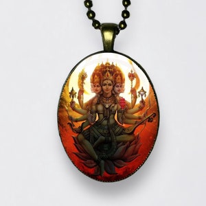 Collana Gayatri Ciondolo Savitri Yoga Om Madre dei Veda Personificazione del Mantra Gayatri Membro di Pancha Prakriti
