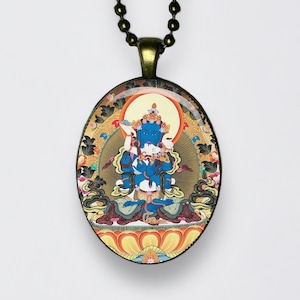 Vajrasattva YabYumCollana sambhogakāya e pratica di purificazione Ciondolo Buddismo Meditazione Chakra del loto Forma tantrica di Sakyamuni Amuleto