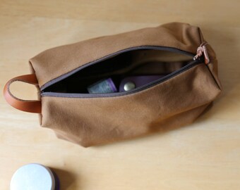 the Mini Duffel in Cinnamon Brown