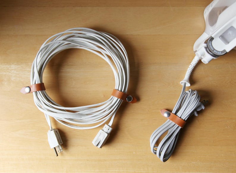 Set of 3 Leather Cord Clasp