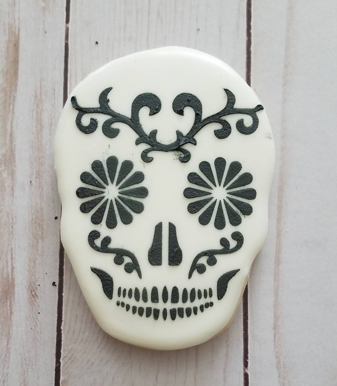 Sugar Skull Cookies - Dia De Los Muertos/day of the Dead- 1 Dozen - Etsy