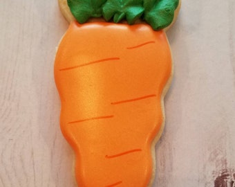 1 Dozen Carrot Shaped Cookies