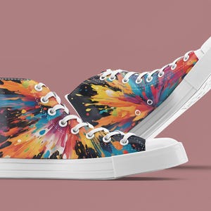 Color Splash Women's High Top Sneakers