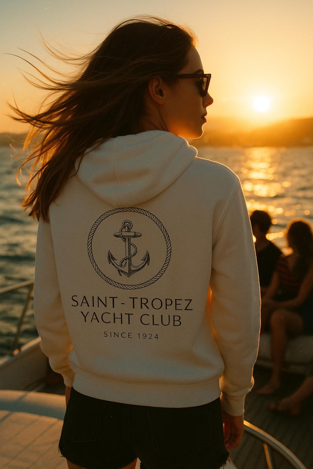 Teddy Yacht Club - Sweat Zippé Capuche Street Roll Rose Fluo Noir