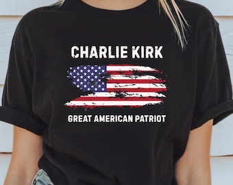 Charlie Kirk Shirt Great American Patriot Tee Activist & Human Rights Support Tee Political Awareness Top Republican Party Sweater Justice