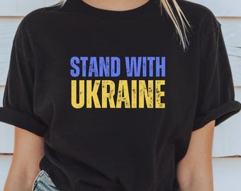 Stand with Ukraine Shirt Support Ukraine shirt Ukrainian T-shirt Gift Ukraine Culture shirt Trident shirt Zelenskyy Shirt Ukrainian Shirt