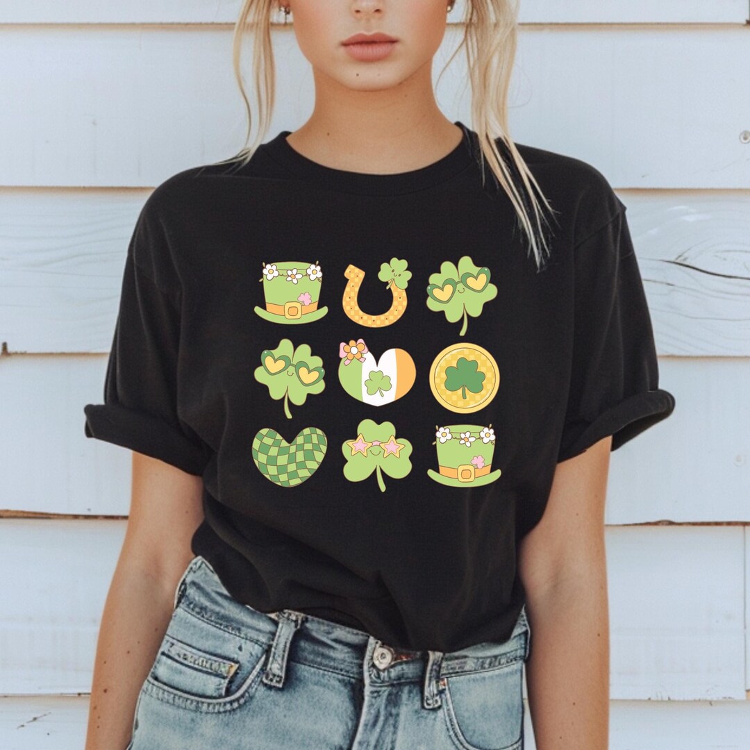 Yimoya Women's Feelin Willie Lucky T-Shirt - St. Patrick's Day Shamrock Irish Tee, Green, Casual Fit - View #7
