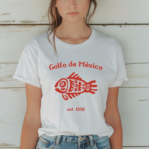 Golfo de Mexico Shirt Aztec Art Gulf of Mexico Shirt Anti Trump Shirt Fish Shirt Gulf Coast Gift Gulf of America Gulf Coast Tee Beach Shirt
