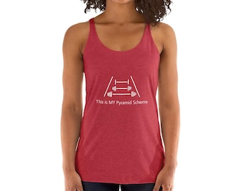 Pyramid Scheme - Womens Racerback Tank