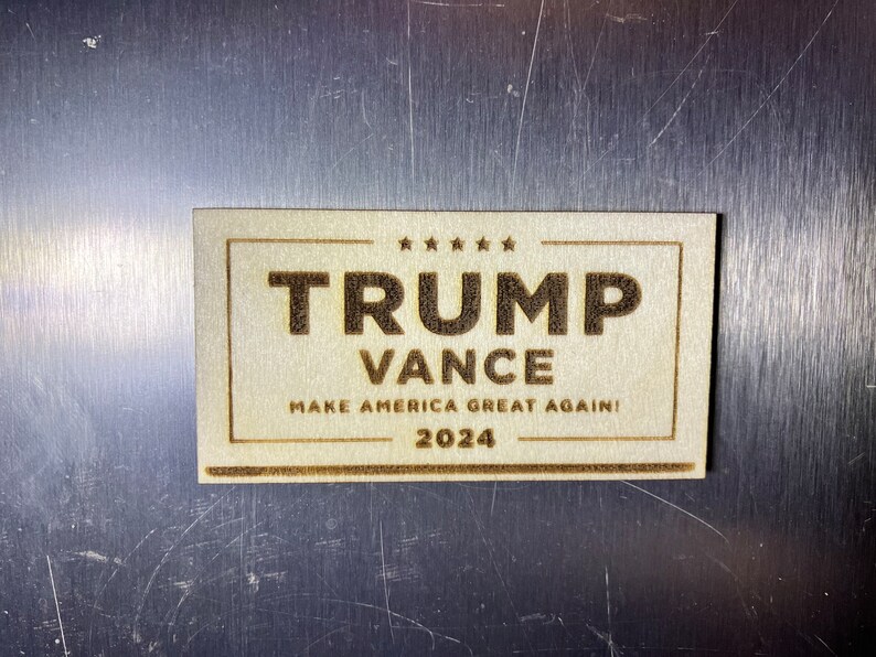 Trump Vance Make America Great Again Wooden Magnet - Etsy