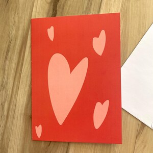 Valentinstag Herzkarte – Romantische Grußkarte – Süße Liebeskarte von Herzen – Perfekt als Geschenk zum Jahrestag oder zum Valentinstag
