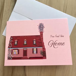Tarjeta de San Valentín con diseño de cabaña: tarjeta de felicitación romántica, linda y sincera tarjeta de amor, perfecta para aniversario o regalo de San Valentín