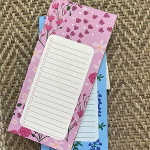 Bloc de notas sencillo, elegante y funcional, para notas diarias, material escolar, oficina, diseño botánico, floral, bonito, para arrancar, para trabajar desde casa