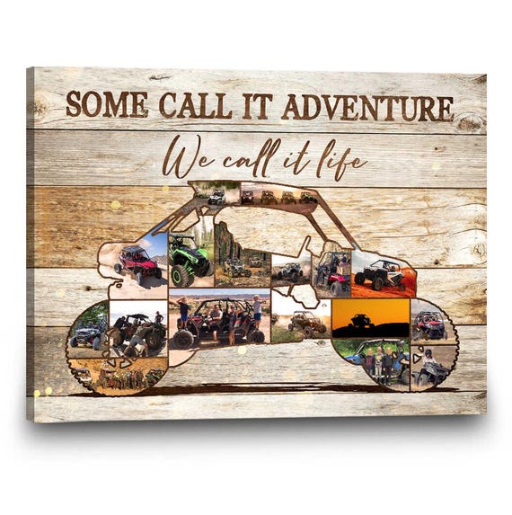 Off-Road UTV Collage Canvas Print – Custom Adventure Wall Art, ATV & Side-by-Side Gift, Outdoor Rider Decor