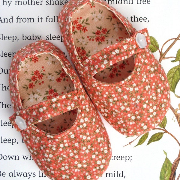 Mary Jane Baby Shoes Sewing Pattern