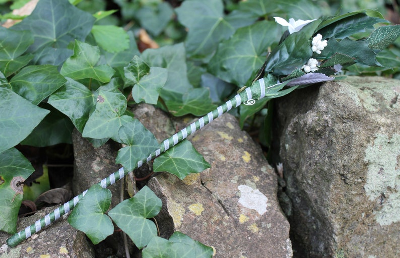 Winter White Flower Fairy Wand