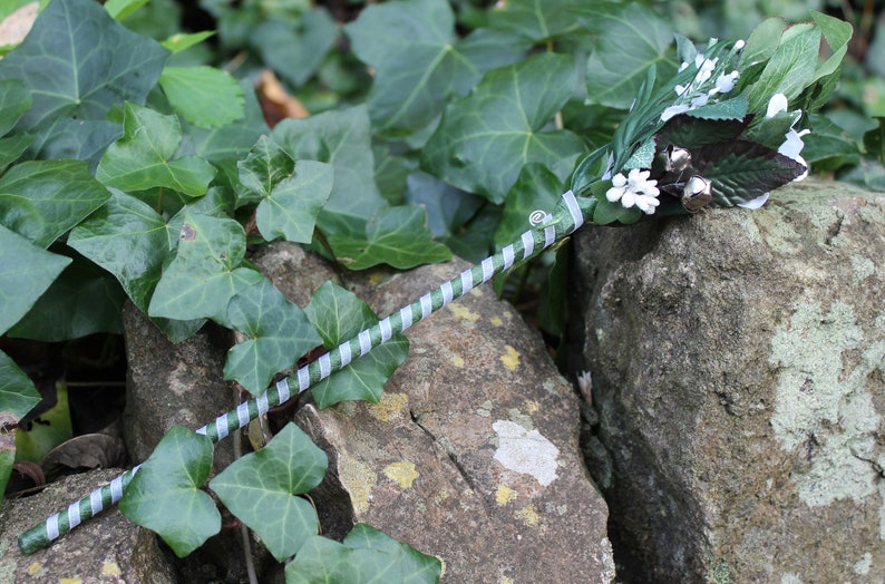 Winter White Flower Fairy Wand