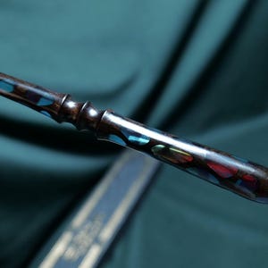Custom  Blue Resin Wooden Wands | Hand-Carved Wands | Handmade  Magic Wand | Witch&#39;s Wand | Unique Magic, Perfect Gift For Her