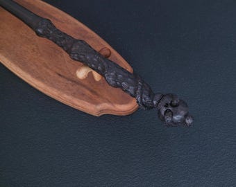 Made to Order Skull Wand, Real Wood Magic Wand, Personalised Wood Wand,  Altar Wand, Wizard Lover Gift