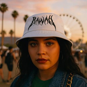 Bucket Hat AOP Hawaii Tribal  Streetwear Y2K Festival Hip Hop Look