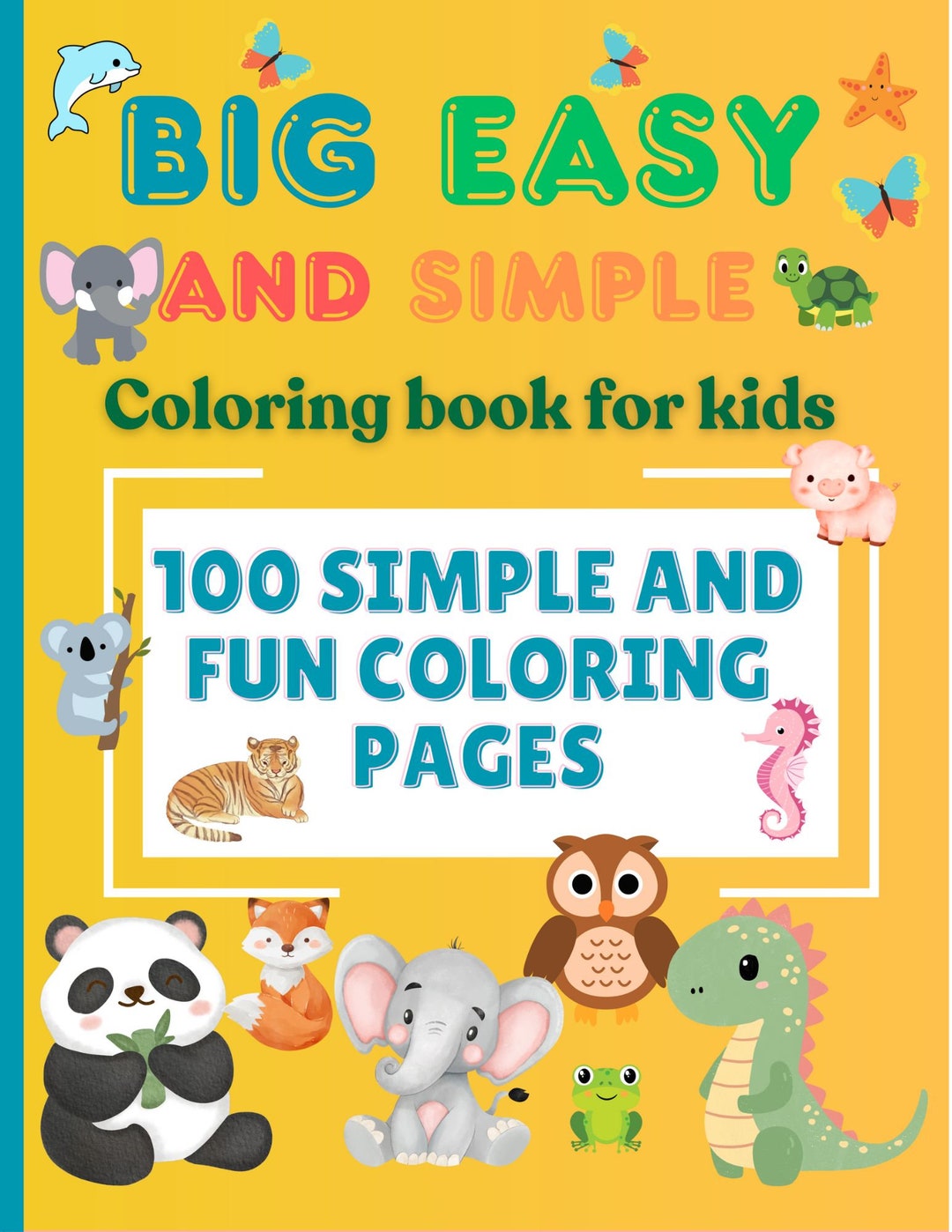 Big, Easy, and Simple : Coloring Books for Kids Printable Book for Kids ...