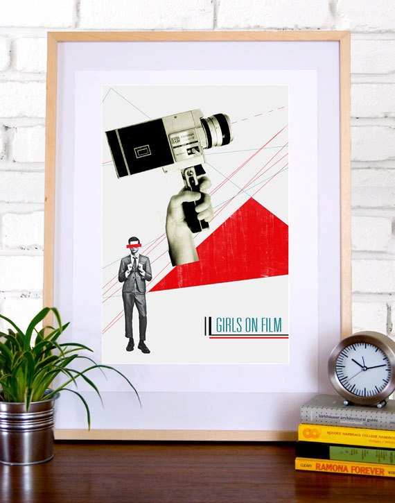 Girls On Film Collage Poster 11x17 Etsy