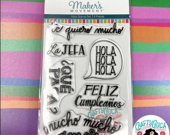 CraftyChica® Hola Stamp Set