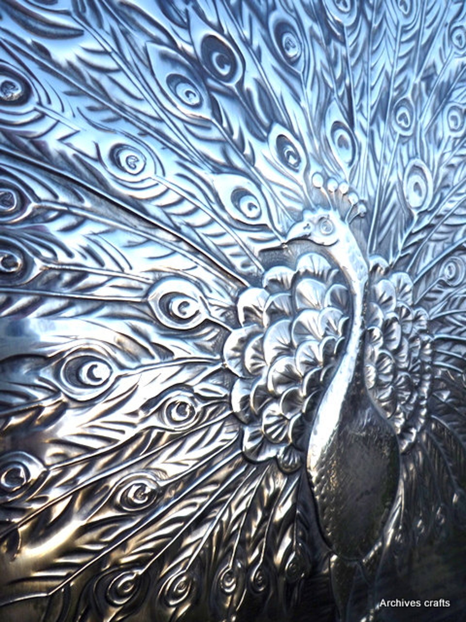 Peacock Metal Wall Art. Etsy UK
