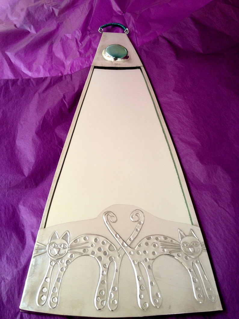 Bathroom Mirror With Cat Design. - Etsy