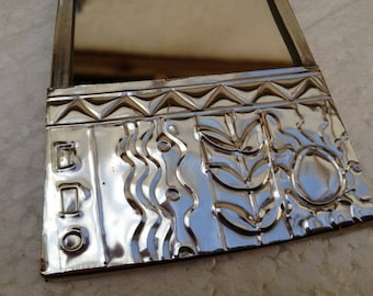 Bathroom mirror. Sun design.