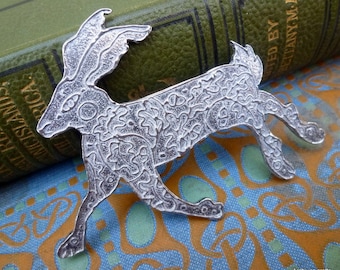 Hare brooch, pin.
