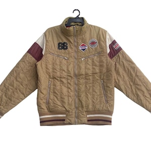 Vtg 90s Vans native california patch logo quilted jacket