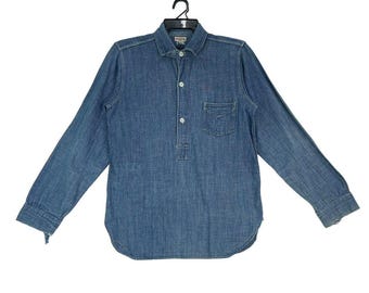 Vtg 90s The Double Diamond by Real McCoy pullover selvedge shirts