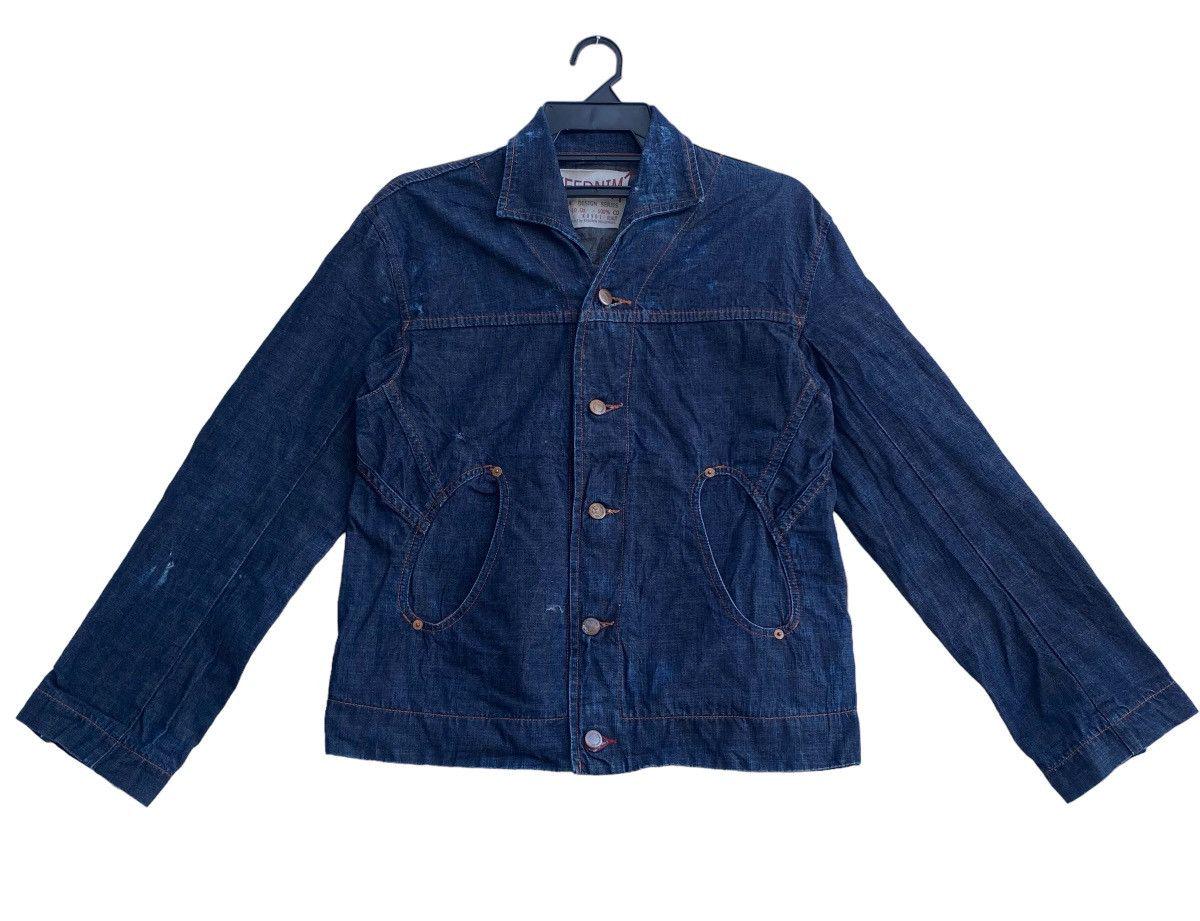ジャケット・アウター USED / 90s shawl collar denim jacket L VINTAGE - USED / 90s shawl collar denim jacket Lの通販 by