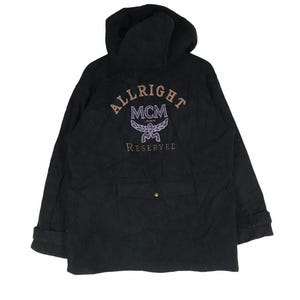 Rare MCM hooded fleece overcoat jacket