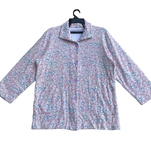 Pijama vintage de Tsumori Chisato de los años 90, digital, con estampado completo de Apple