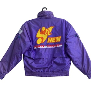 Vtg 90s rare YAMAHA superbike power touring big logo bike bomber jacket