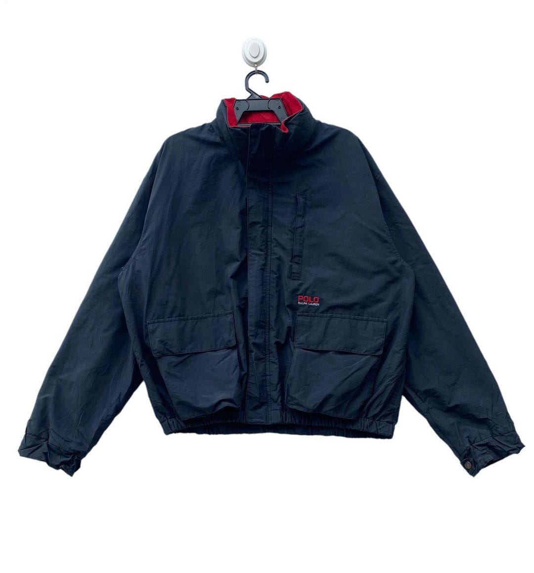 Vtg 90s Ralph Lauren POLO USA Flag Logo Bomber Jacket - Etsy
